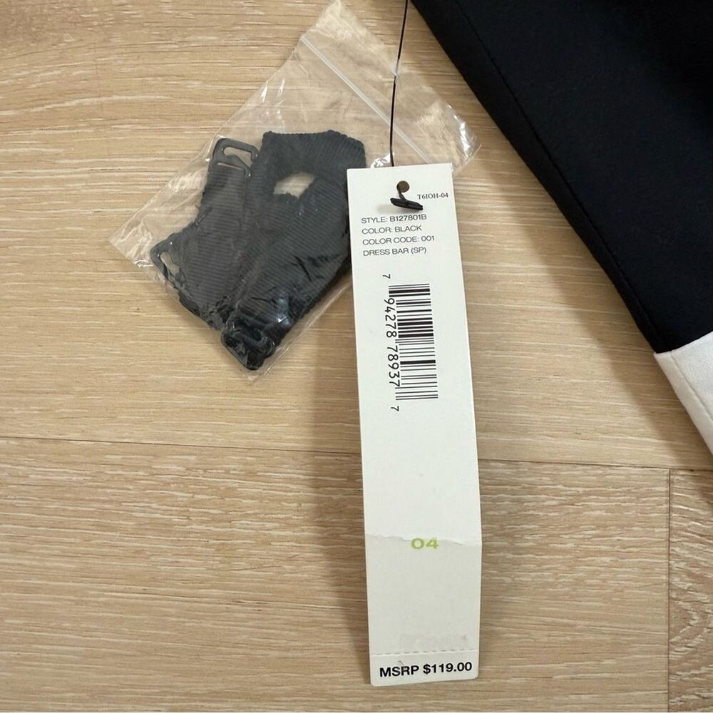 NWT 90s Y2K Minimalist Strapless Cotton Poplin Dress DKNY Sz 4 Clean Girl Summer - Picture 4 of 9